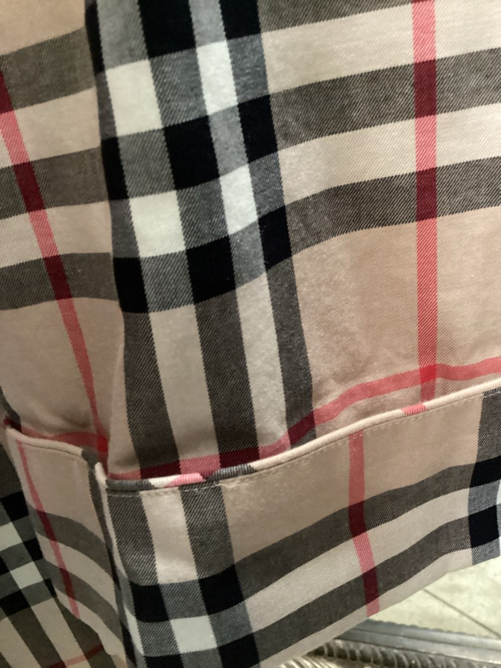 Plaid Cotton Robe in Beige - Classic Burberry  print 100 cotton - Picture 3 of 11